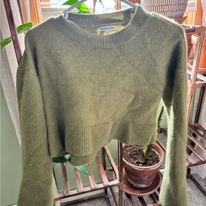 Reformation Olive Cashmere Sweater